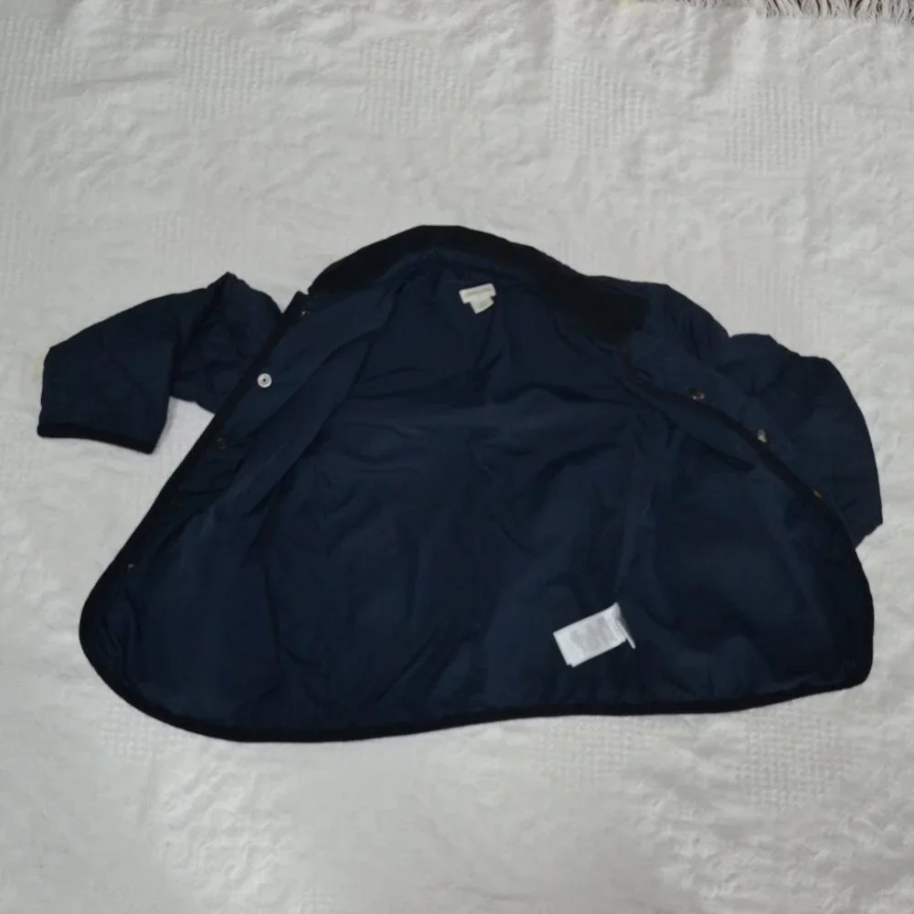 Crewcuts boys quilted barn jacket, navy blue, size 4-5 - Picture 4 of 6